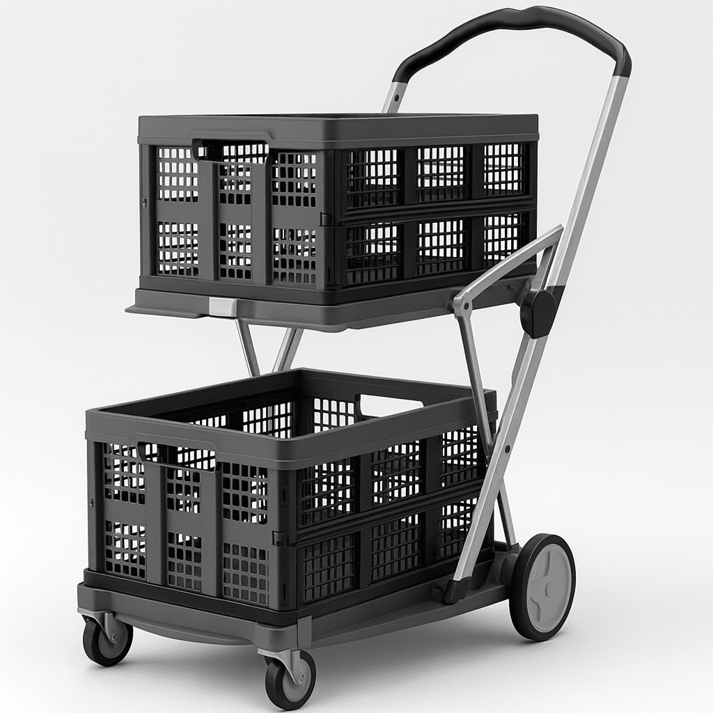 Carrinho de Compras Dobrável e Portátil - FlexCart