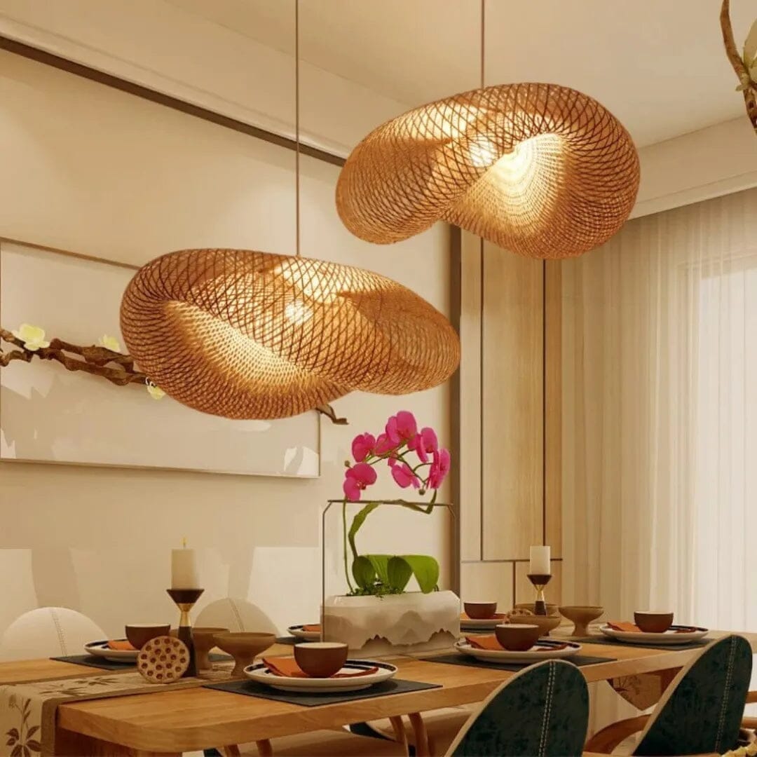 Lustre Pendente de Bambu