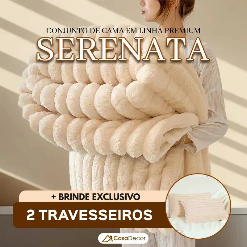Conjunto de Cama em Linha Premium Serenata | +2BRINDES: 2 Travesseiros