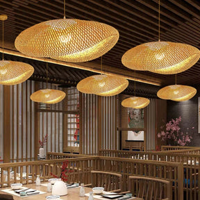 Lustre Pendente de Bambu